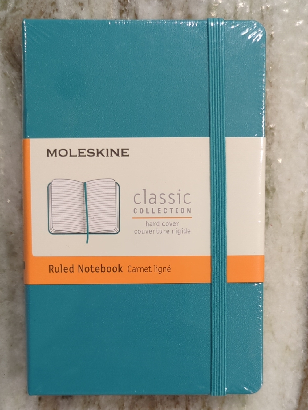 Moleskine Classic Ruled Notebook - Teal Blue Cover